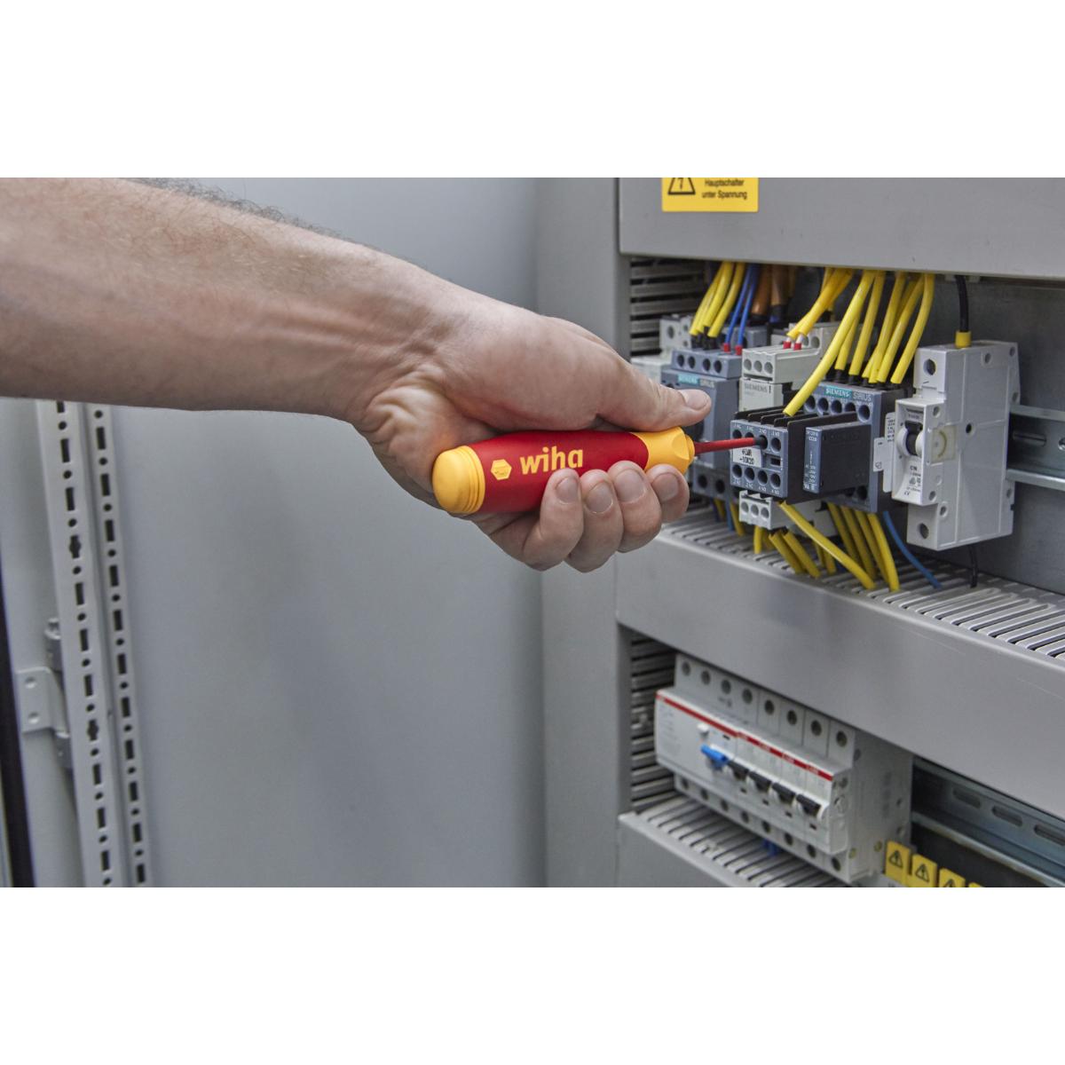 Wiha Schraubendreher mit Bit Magazin PocketMax electric gemischt mit 4 slimBits