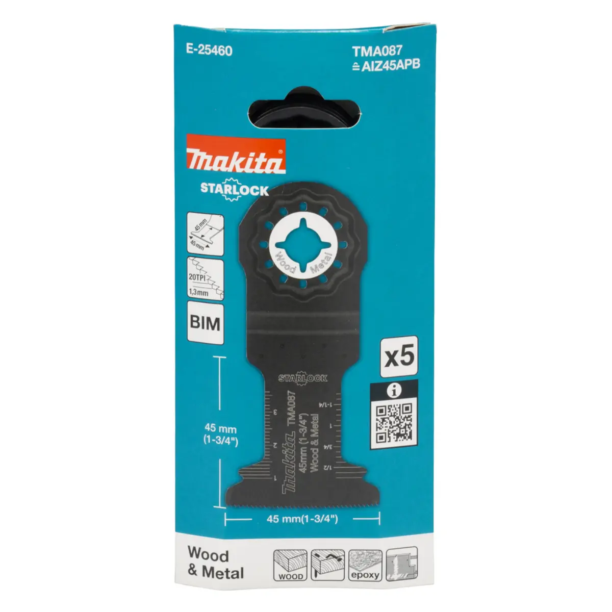 Makita Tauchsägeblatt 45mm TMA087 5Stk. - E-25460