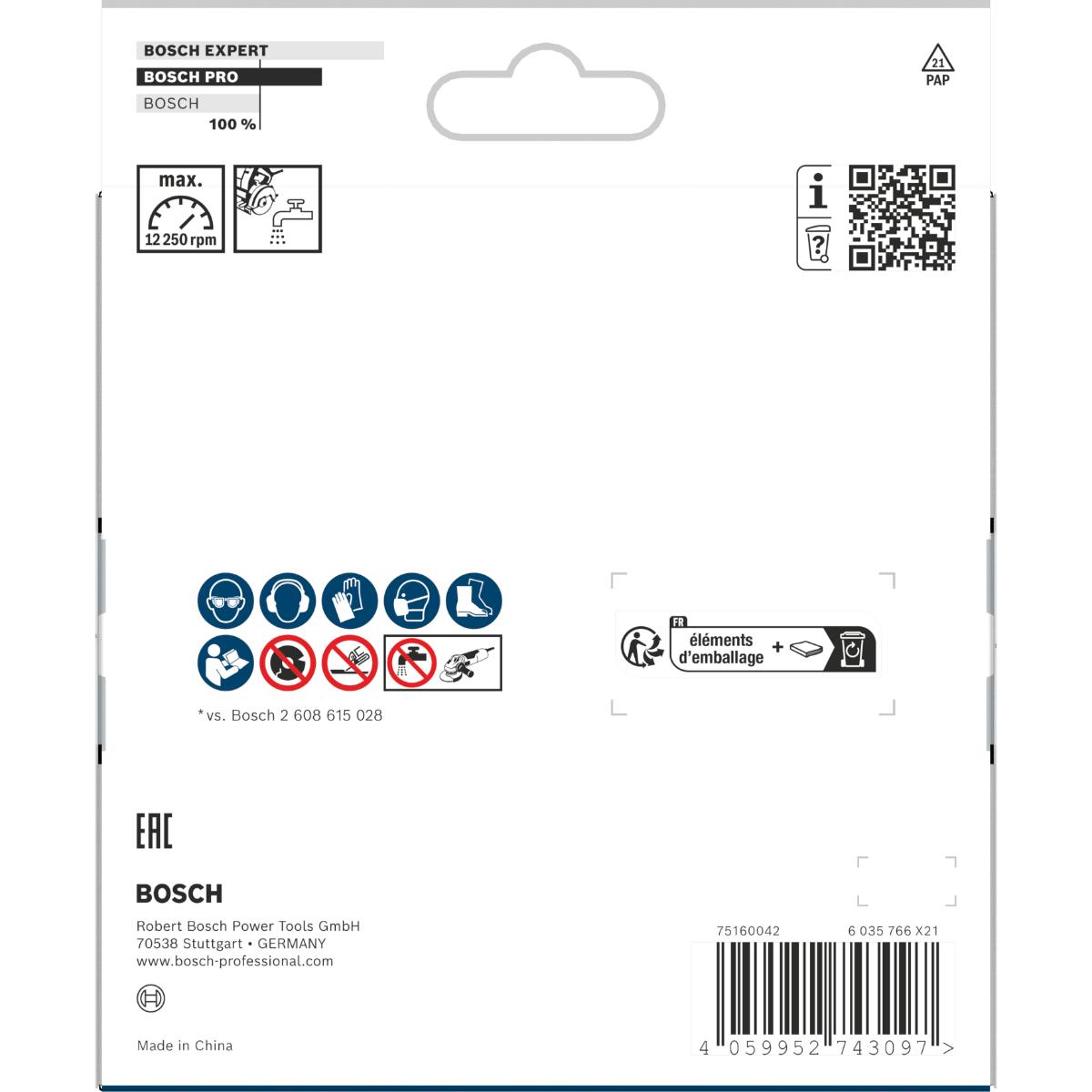 Bosch PRO Multi Material X-LOCK Diamanttrennscheibe, 125 x 22,23 mm