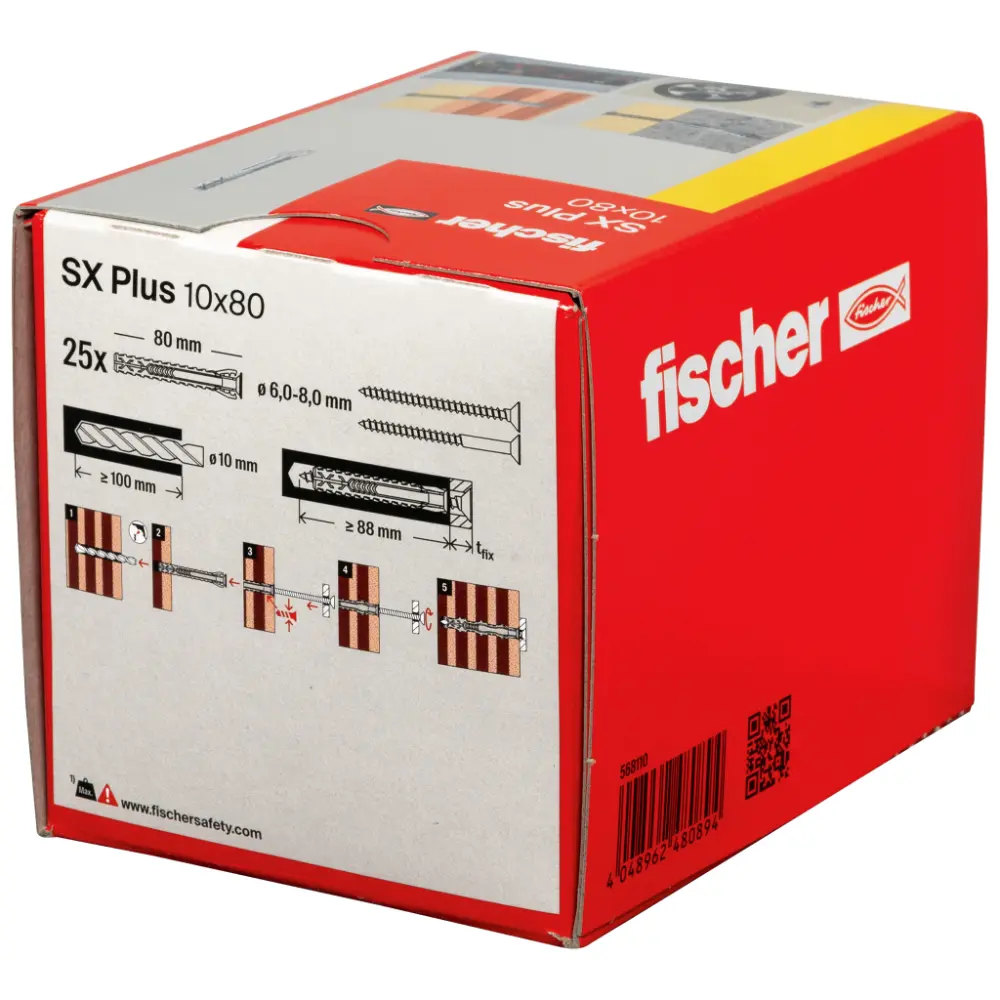Fischer Spreizdübel SX Plus 10x80