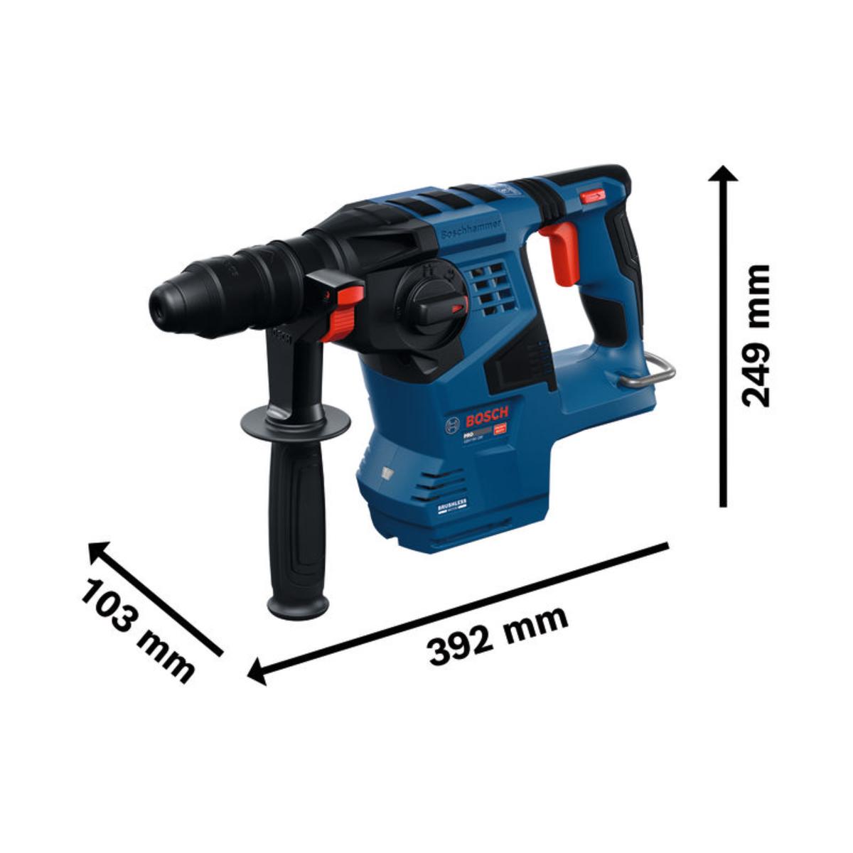 Bosch Bohrhammer mit SDS plus GBH18V-28F, 2x EXBA18V-80 in L-BOXX