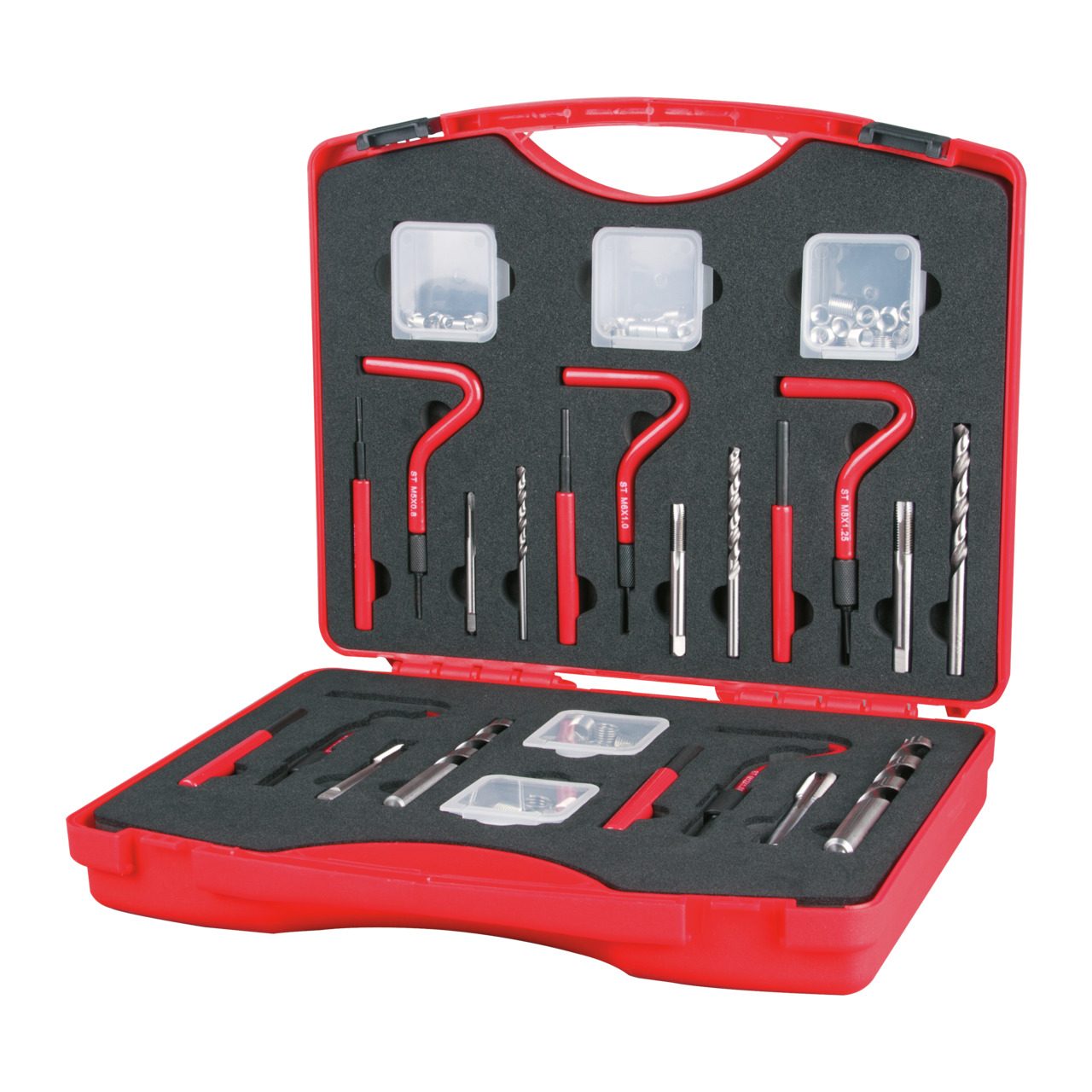 RUKO ProCoil Gewindereparatur-Sortiment M5 - M12 - 86-tlg. (Kunststoffkoffer)