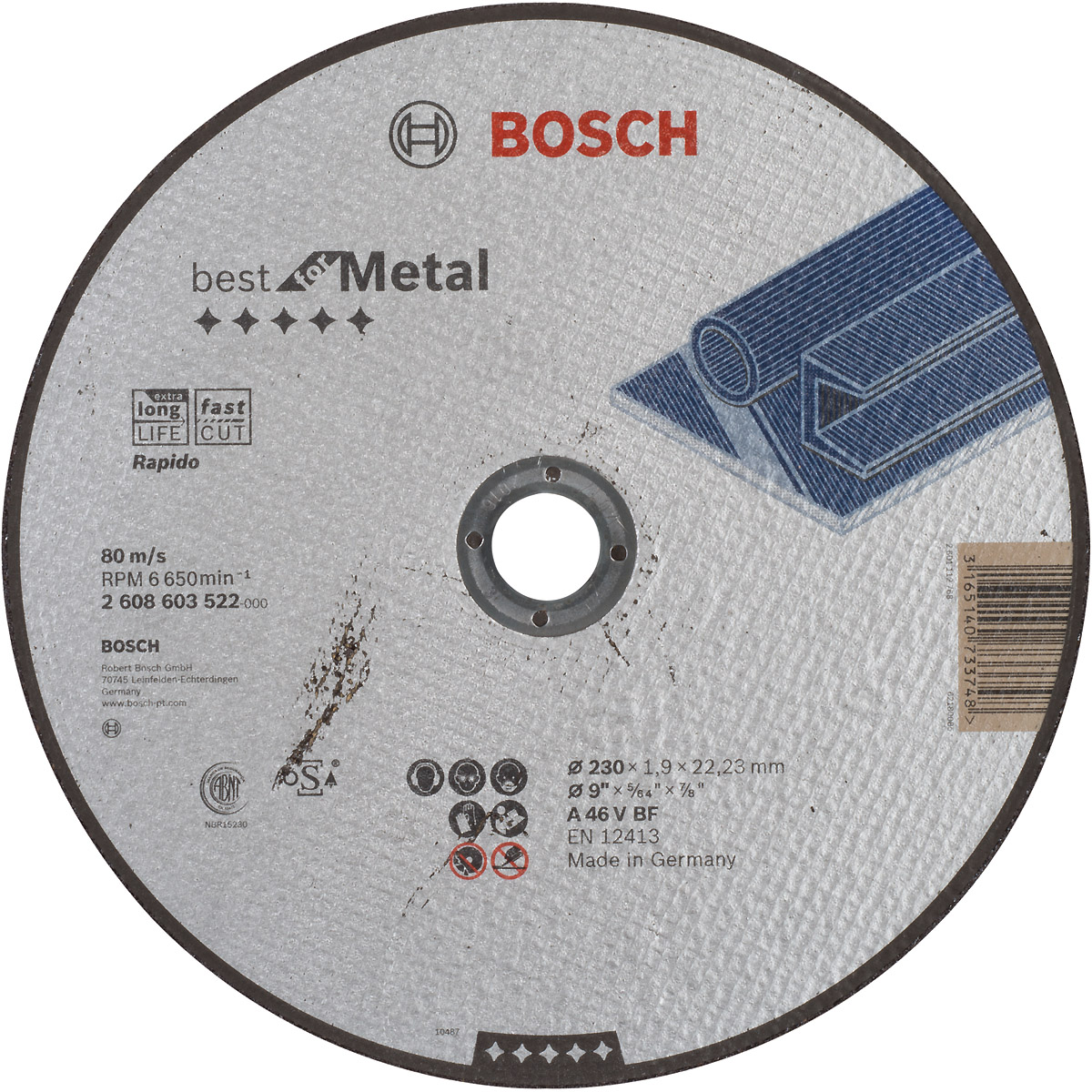 Bosch Trennscheibe gerade Best for Metal - Rapido A 46 V BF