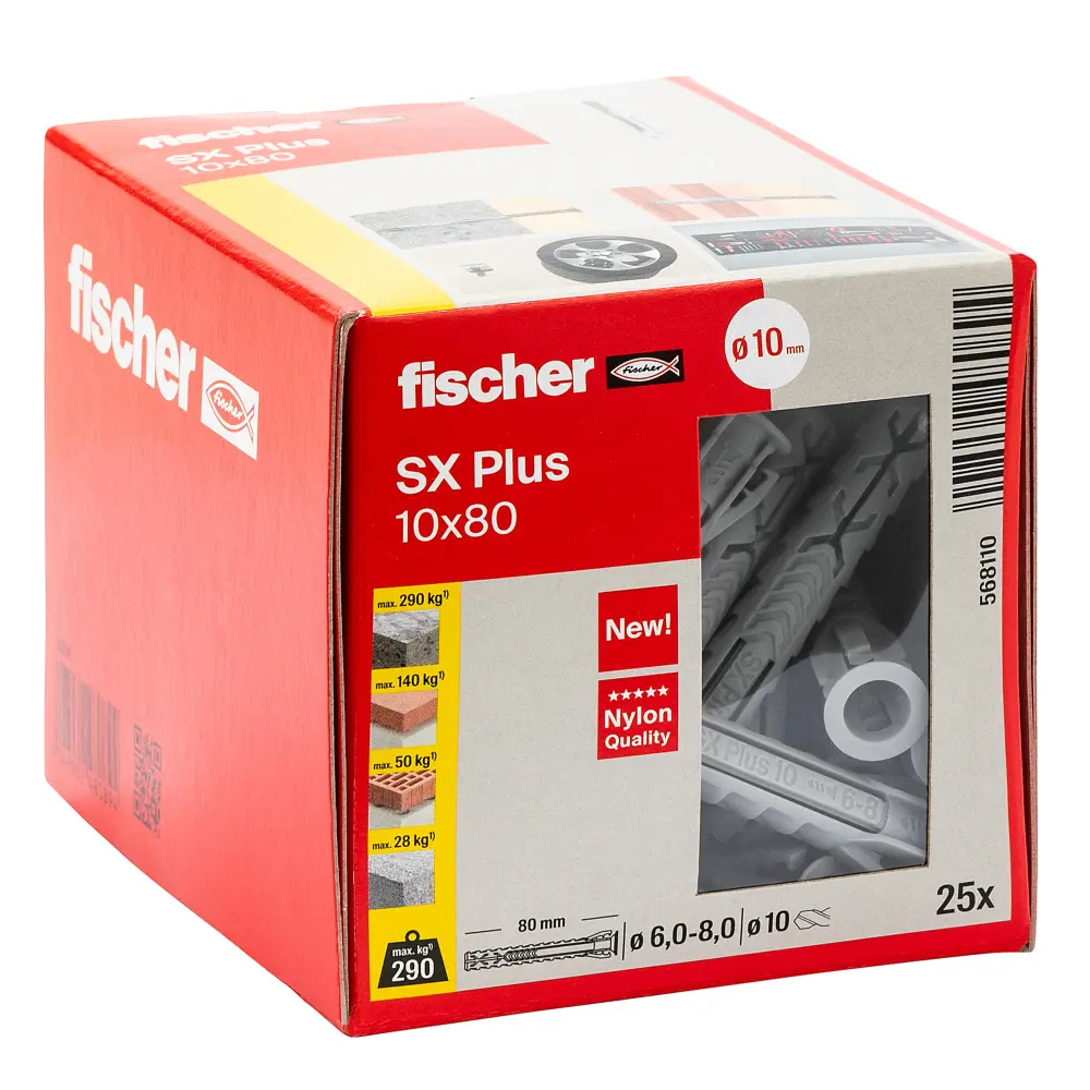 Fischer Spreizdübel SX Plus 10x80