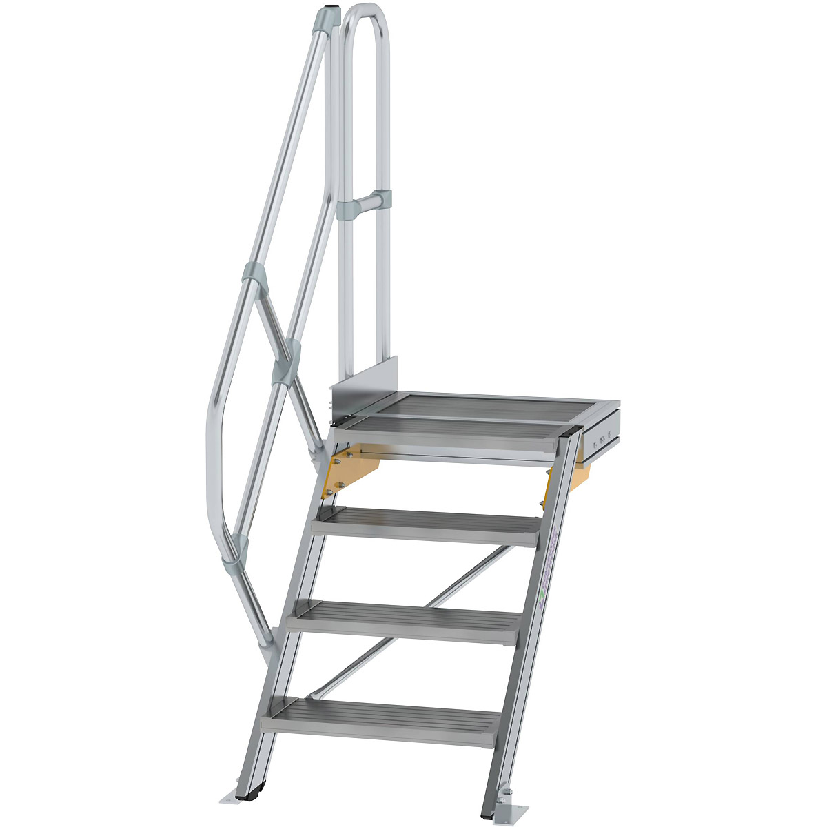 Munk Treppe mit Plattform 45° Stufenbreite 600 mm