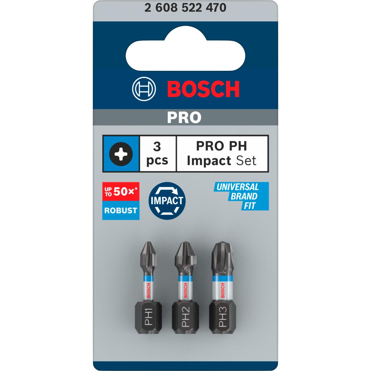 Bosch PRO Impact Control PH1 Insert Bits