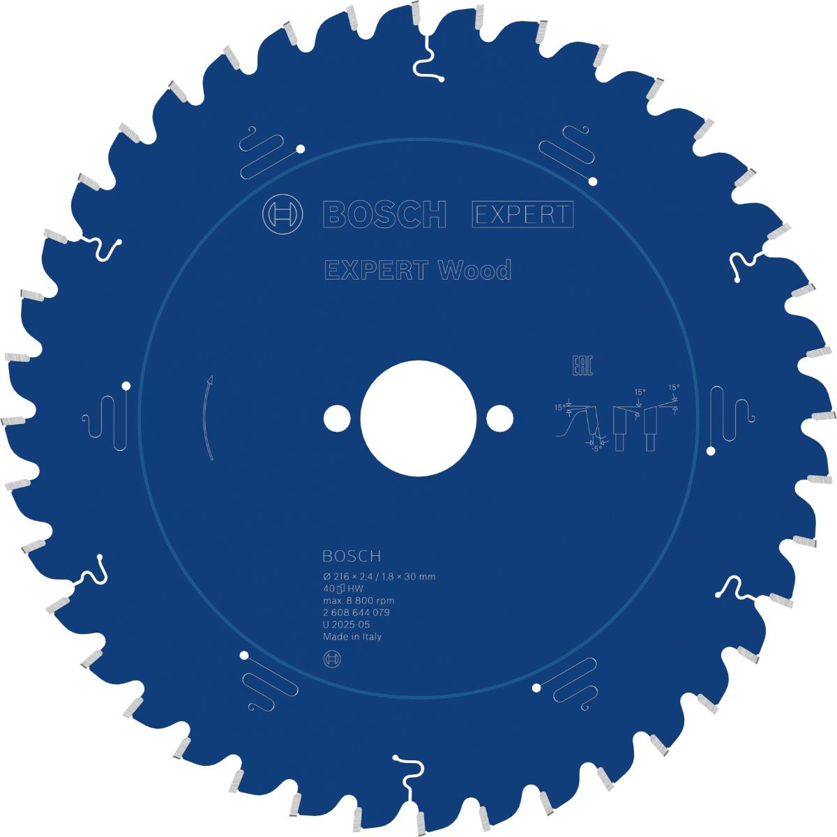 Bosch Kreissägeblatt Expert for Wood ø 216 mm
