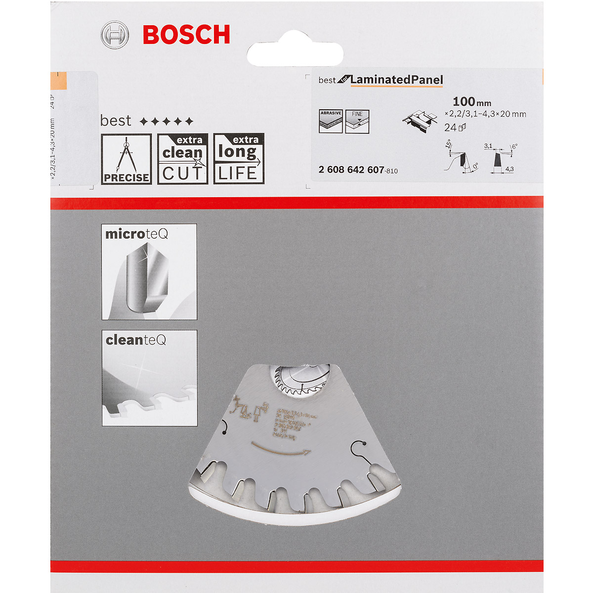 Bosch Vorritzblatt konisch, Best for Laminated Panel