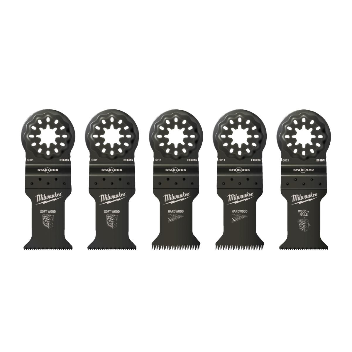 Milwaukee Multitool Tauchsägeblatt für Holz 5-teilig