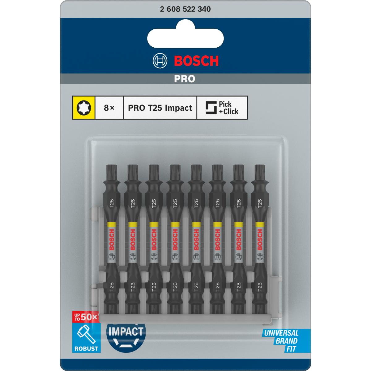Bosch PRO Doppelklingen Schrauberbit-Set Impact Control