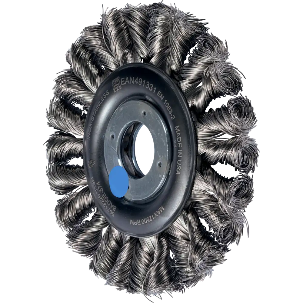 PFERD TOOLS POS COMBITWIST Rundbürste gezopft RBG HD Ø 115x12x22,2 mm Edelstahl-Draht-Ø 0,35 mm