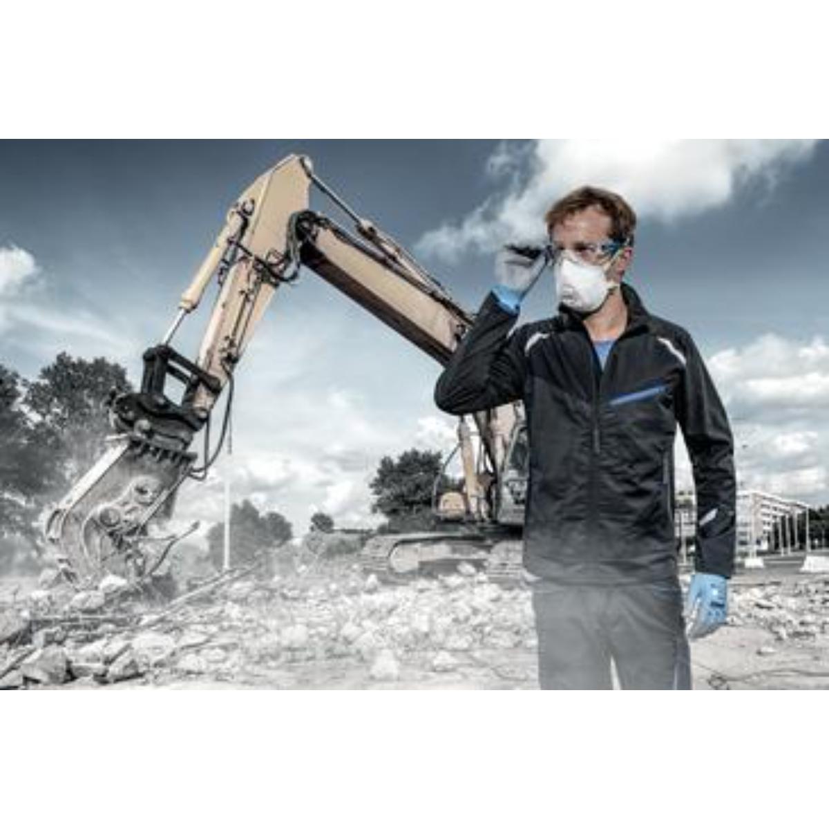 uvex pheos nxt Bügelbrille innen beschlagfrei, außen extrem kratzfest & chemikalienbeständig anthrazit/blau