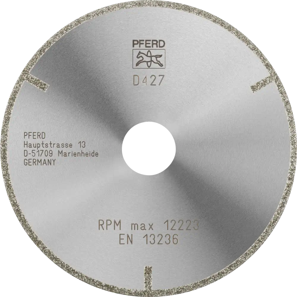 PFERD TOOLS Diamant-Trennscheibe D1A1R mit Schutzsegment für GFK/CFK