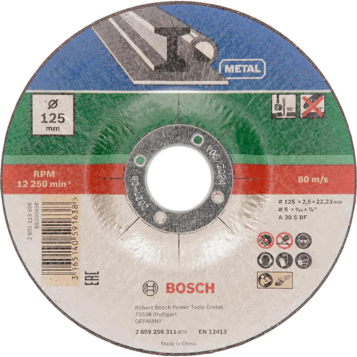 Bosch Trennscheiben-Set gekröpft für Metall D= 125 mm, 5-tlg.