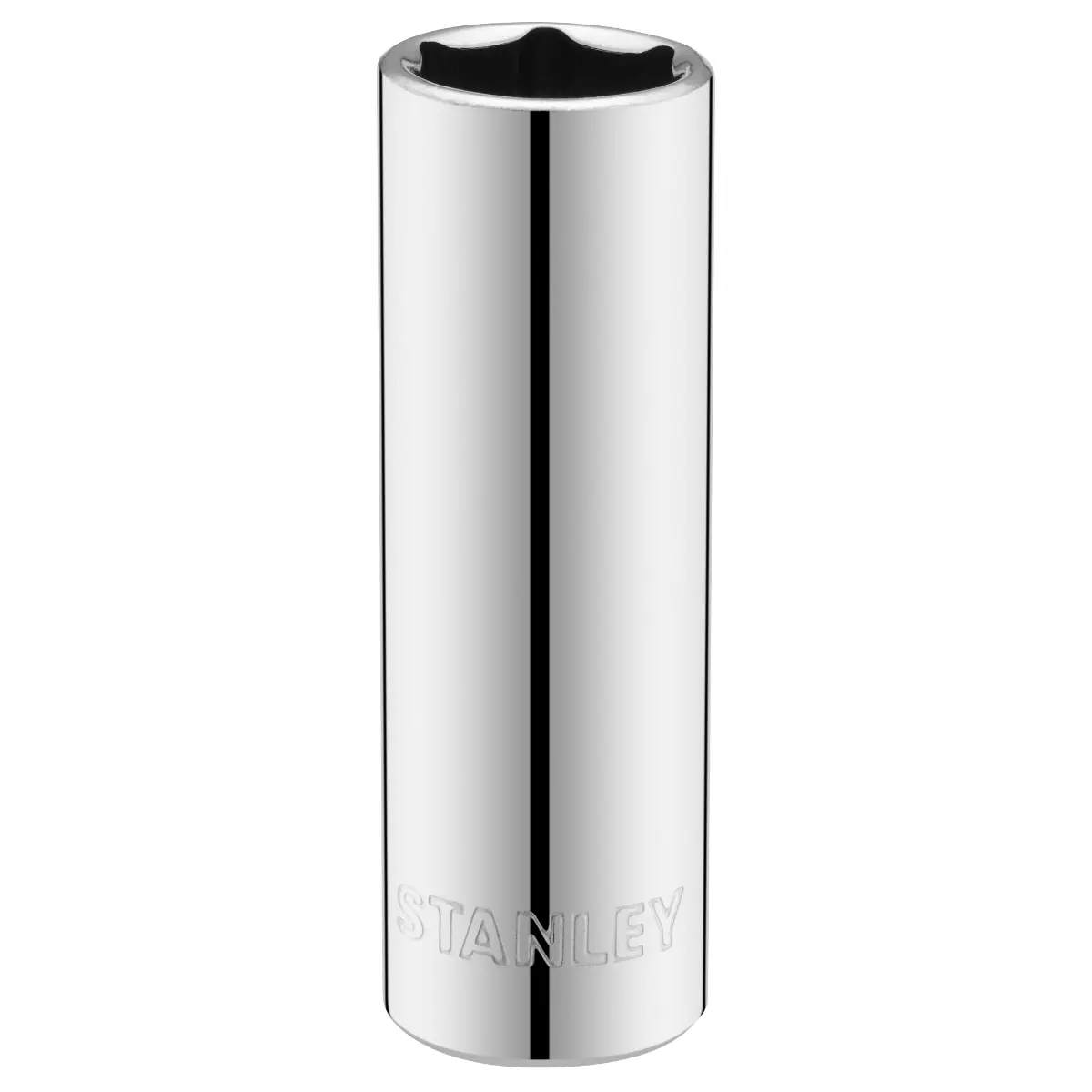 STANLEY 1/4 Zoll 6-Kant Schmale Stecknuss 12 mm mit MaxiDrive-Profil