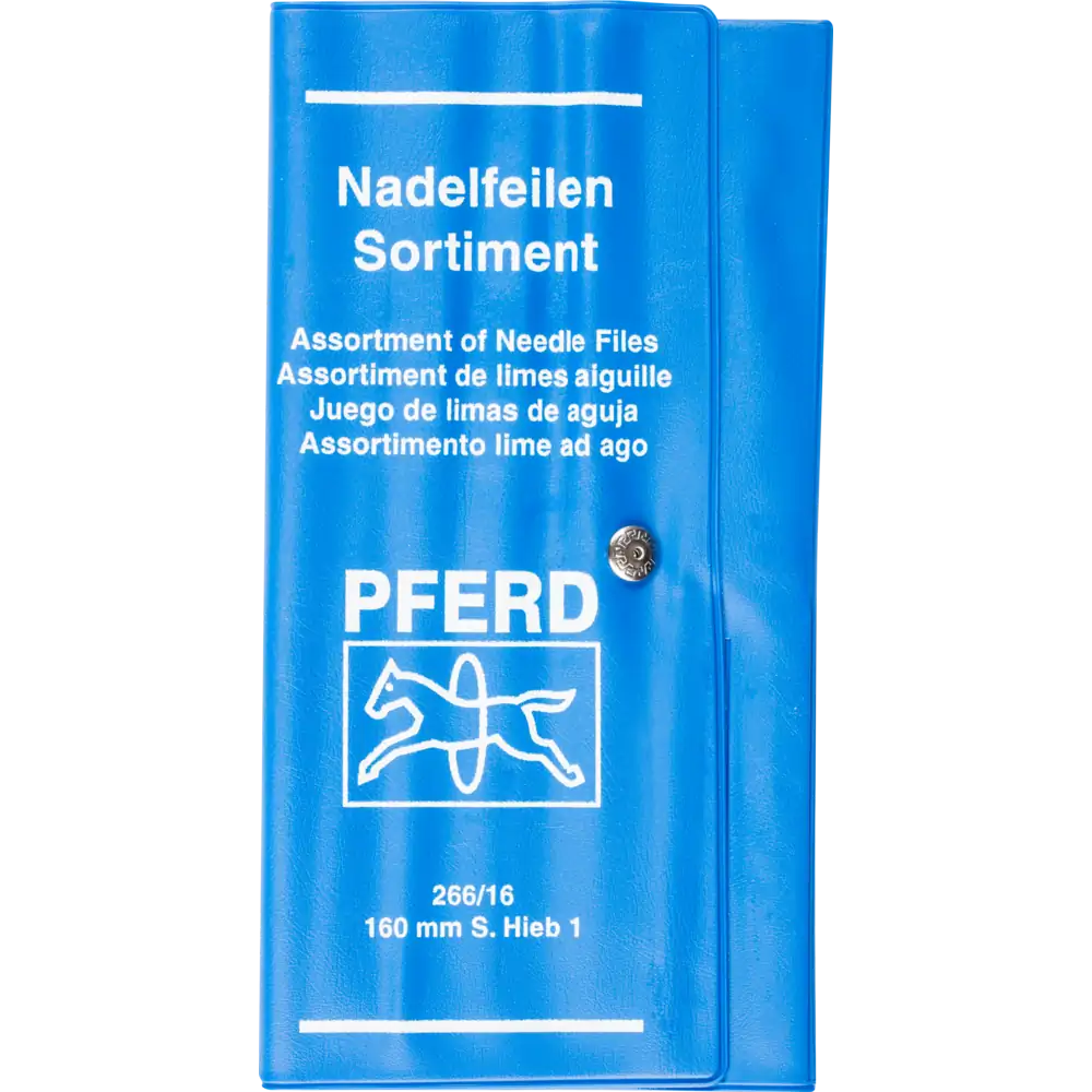 PFERD TOOLS Präzisions-Nadelfeilen-Set 12-tlg. in Rolltasche 160mm Schweizer Hieb 1, mittel