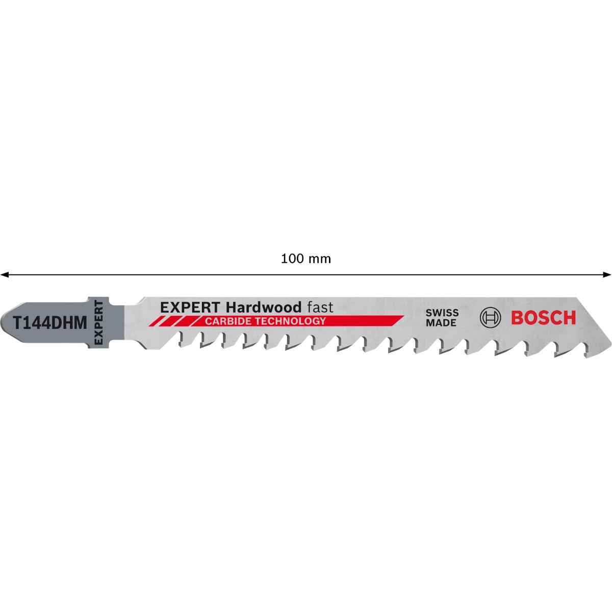 Bosch EXPERT ‘Hardwood Fast’ T 144 DHM Stichsägeblatt, 3 Stück
