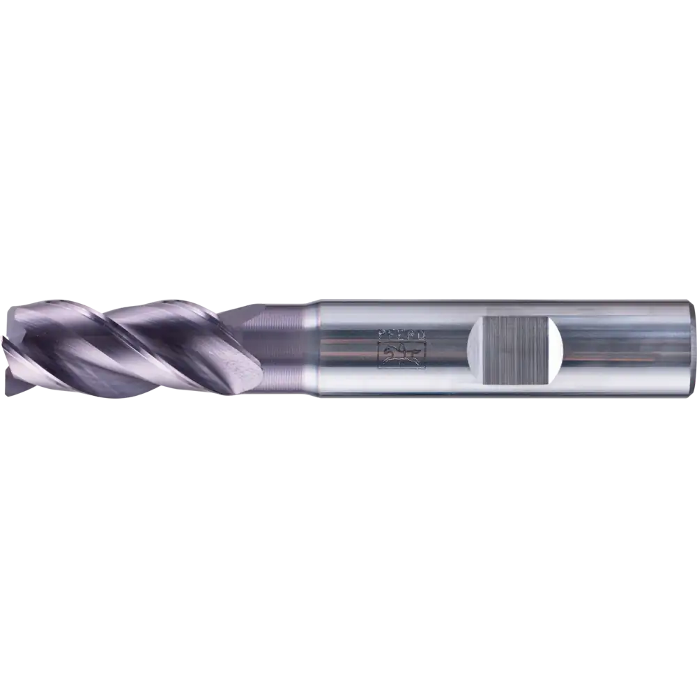 PFERD TOOLS VHM Eckfräser lang 3 Schneiden 45° Fase TiAlN Schaft HB Universal Line