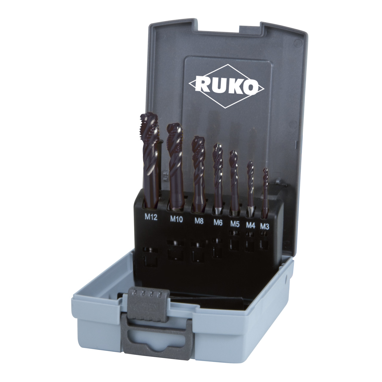 RUKO Maschinengewindebohrer-Satz Form C HSS-Co 5 TiAlN - 7-tlg.
