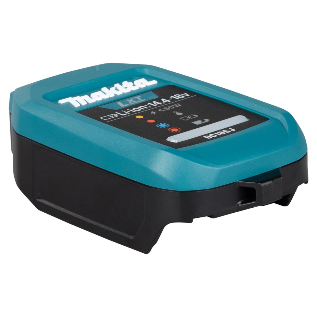 Makita Ladegerät-Set DC18SJ, ADP14, USB-C PD Ladekabel Power Delivery Li–Ion 14,4V–18V LXT DC18SJ