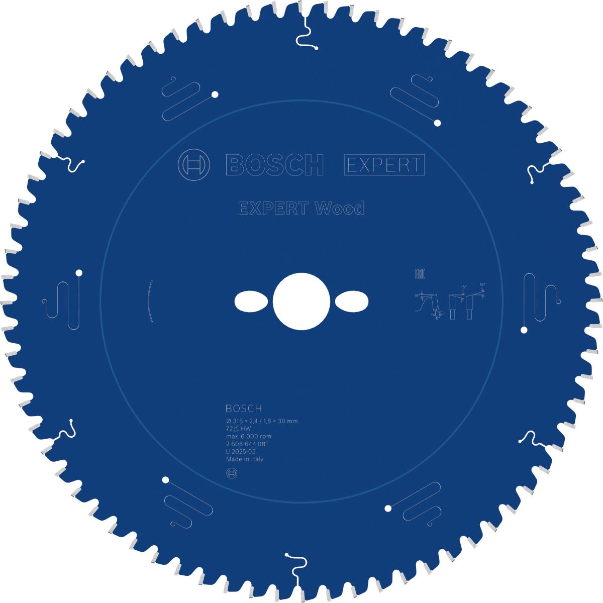 Bosch Kreissägeblatt Expert for Wood ø 315 mm