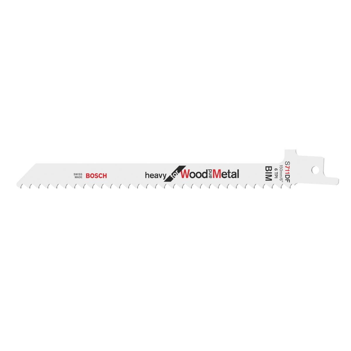 Bosch Säbelsägeblatt S 711 DF, Heavy for Wood and Metal