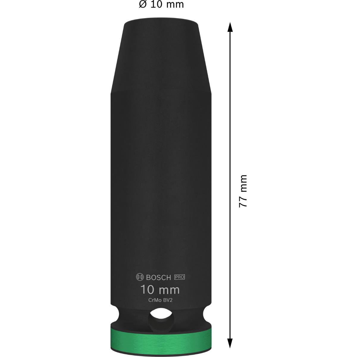 Bosch PRO Impact Socket, 1/2", tief