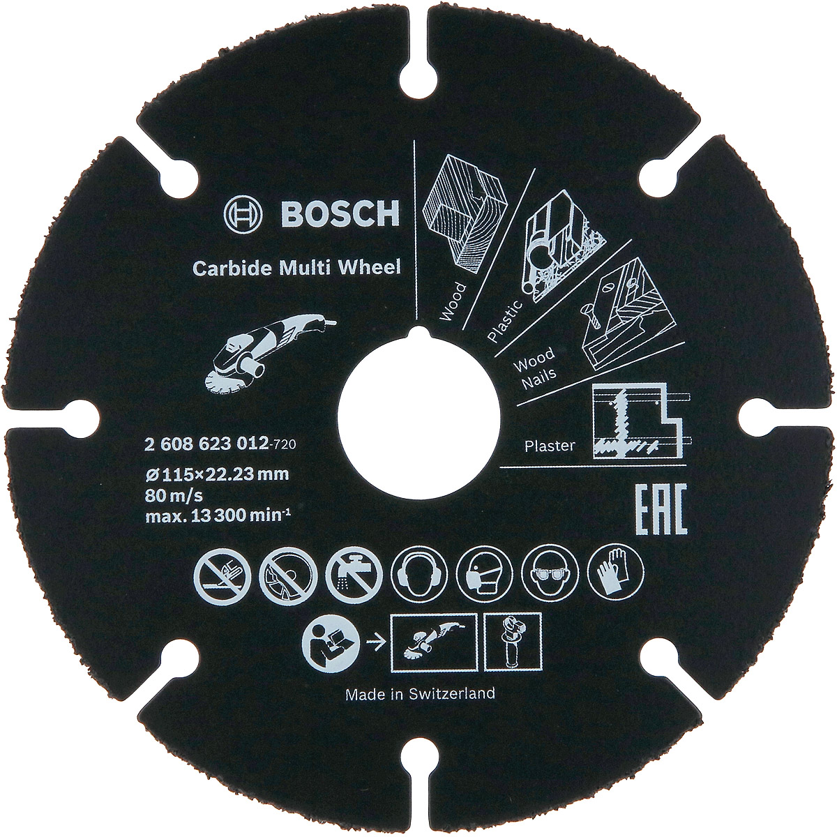 Bosch Trennscheibe Carbide Multi Wheel, 22,23 x 1 mm