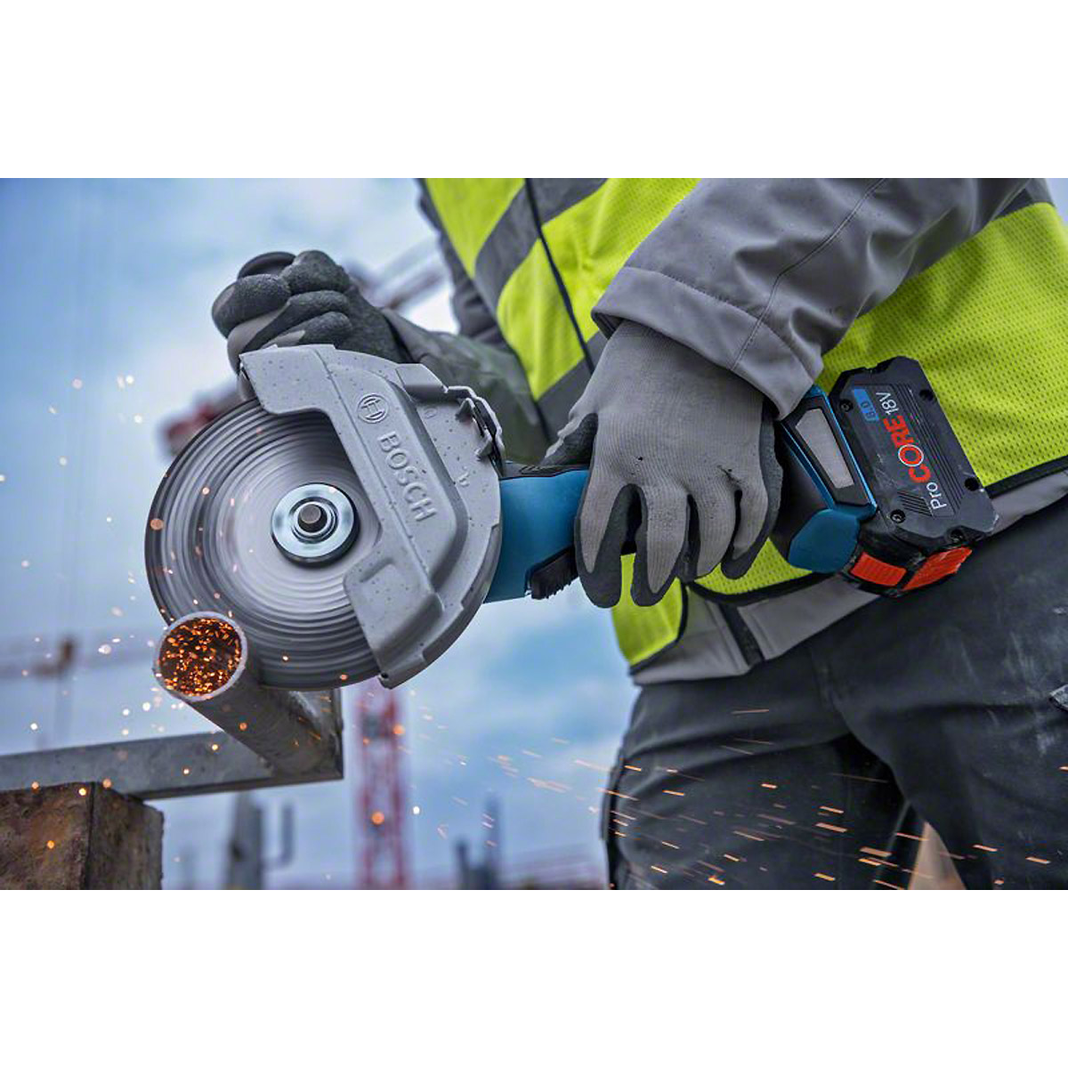 Bosch Akku-Winkelschleifer GWS 18V-180 PC