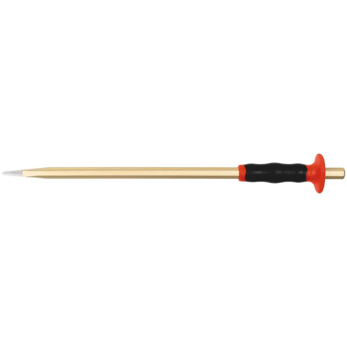 Rennsteig Elektrikermeißel mit Handschutz 12 x 300 mm, 8-kant 10 mm, poliert