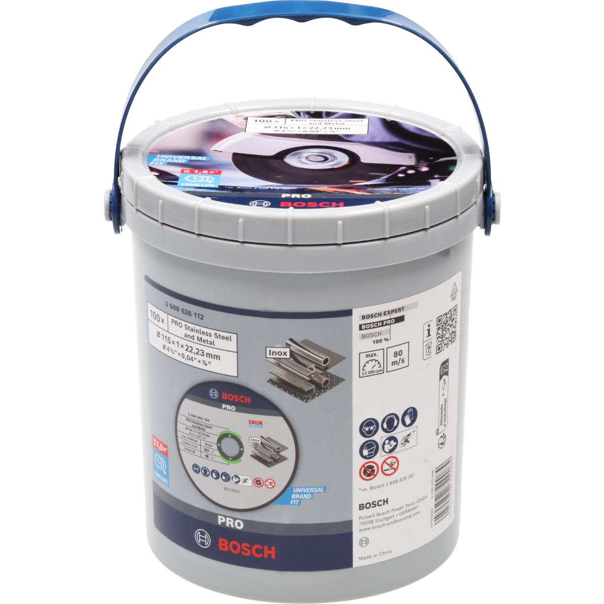Bosch PRO Stainless Steel and Metal Trennscheibe, gerade, 100 Stück