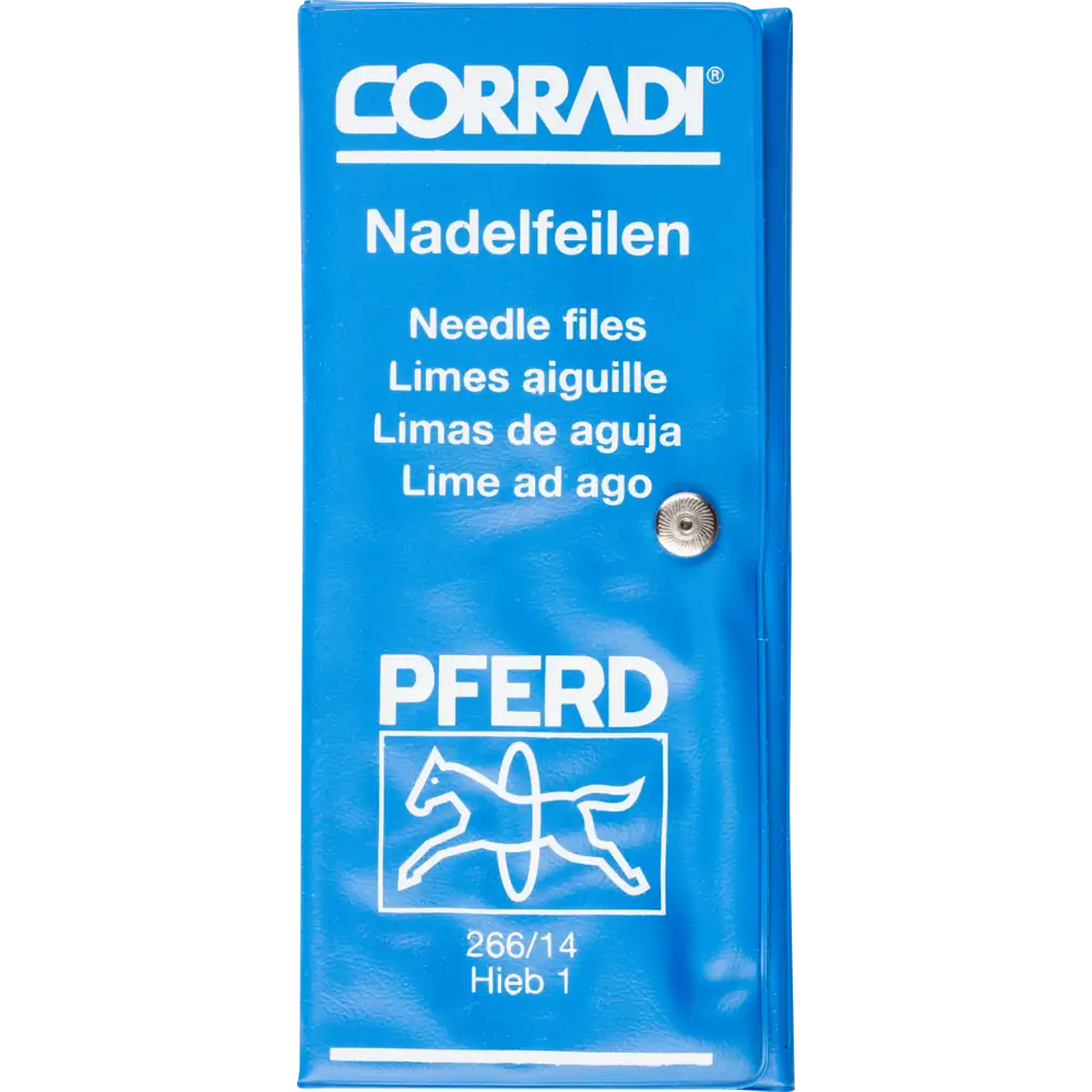 PFERD TOOLS Präzisions-Nadelfeilen-Set 12-tlg. in Rolltasche 140mm Schweizer Hieb 1, mittel