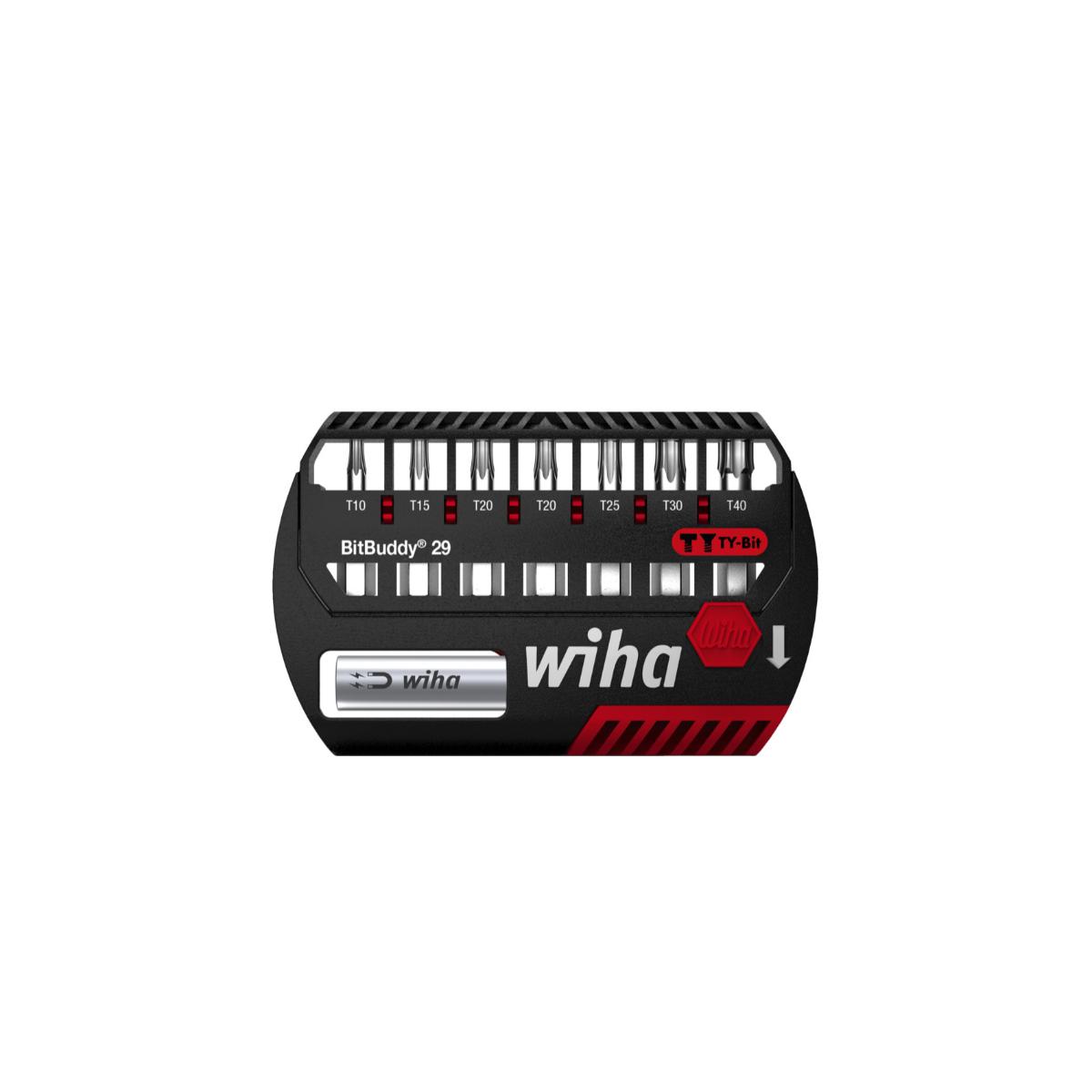 Wiha Bit Set BitBuddy TY-Bit 29 mm TORX 8-teilges Set 1/4 zoll C6,3 - 6 Stück