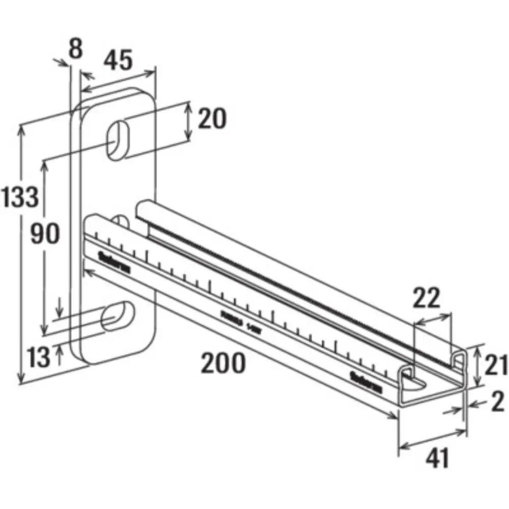 Fischer Auslegerkonsole FCA 21 - 200