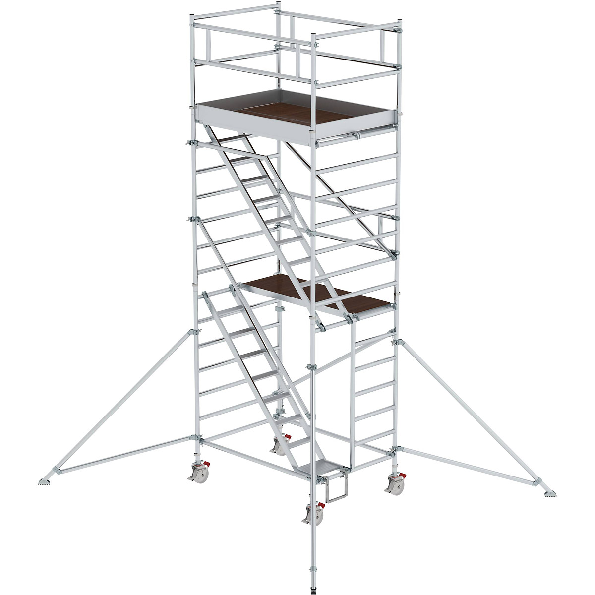 Munk Rollgerüst 1,35 x 1,80 m mit Schrägaufstiegen & Ausleger