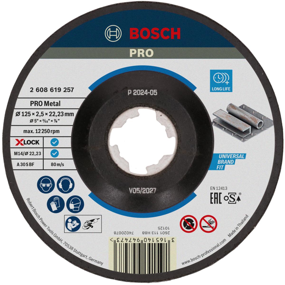 Bosch PRO Trennscheibe X-LOCK gekröpft Expert for Metal A 30 S BF