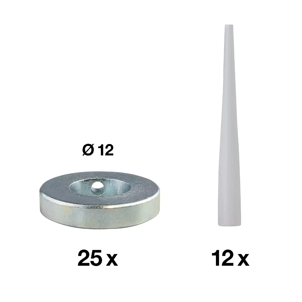 HECO MULTI-MONTI-plus Verfüllscheiben-Set Ø 12 mm