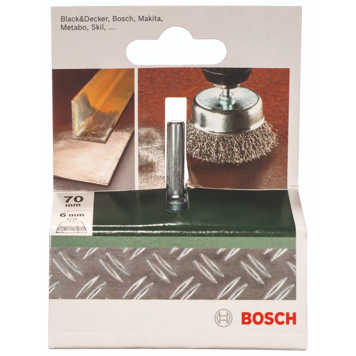 Bosch Topfbürsten für Bohrmaschinen - Gewellter Draht, 70 mm