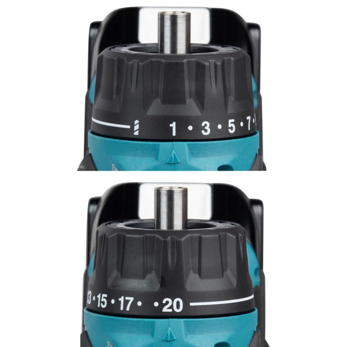 Makita Akku-Bohrschrauber mit Wechselkopfsystem inklusive 4-Kopfaufnahmen LXT 18V - DDF491ZJ01