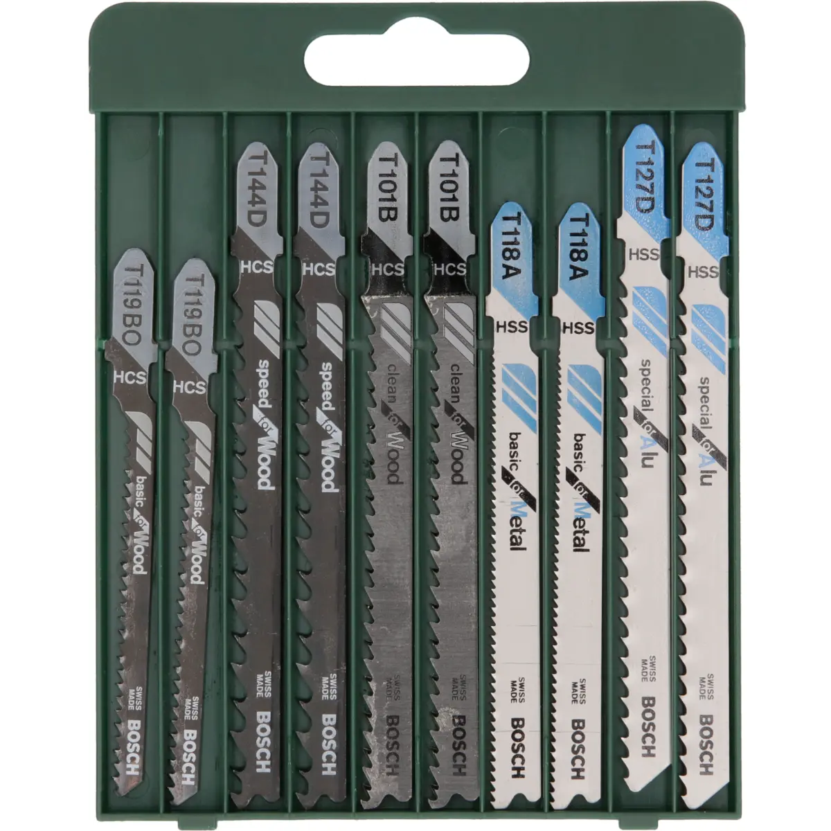 Bosch Stichsägeblatt-Set T-Schaft, 2x T 101 B/T 144 D/T 119 BO/T 118 A/T 127 D,10-tlg.