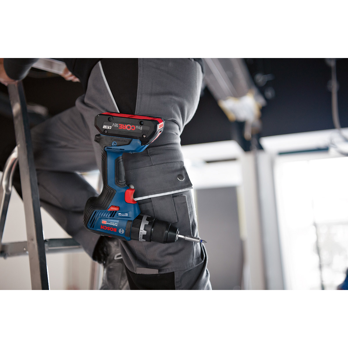 Bosch Schlagbohrschrauber GSB 18V-55 (2 x 5.0Ah,GAL 18V-40,L)