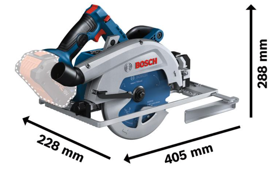 Bosch Akku-Kreissäge BITURBO GKS 18V-68 GC, 2 x Akku ProCORE18V, Schnellladegerät