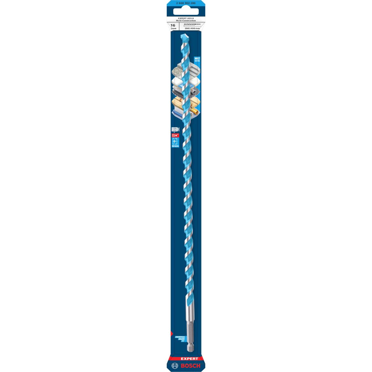 Bosch EXPERT HEX-9 Multi Construction Bohrer, 16 x 350 x 400 mm