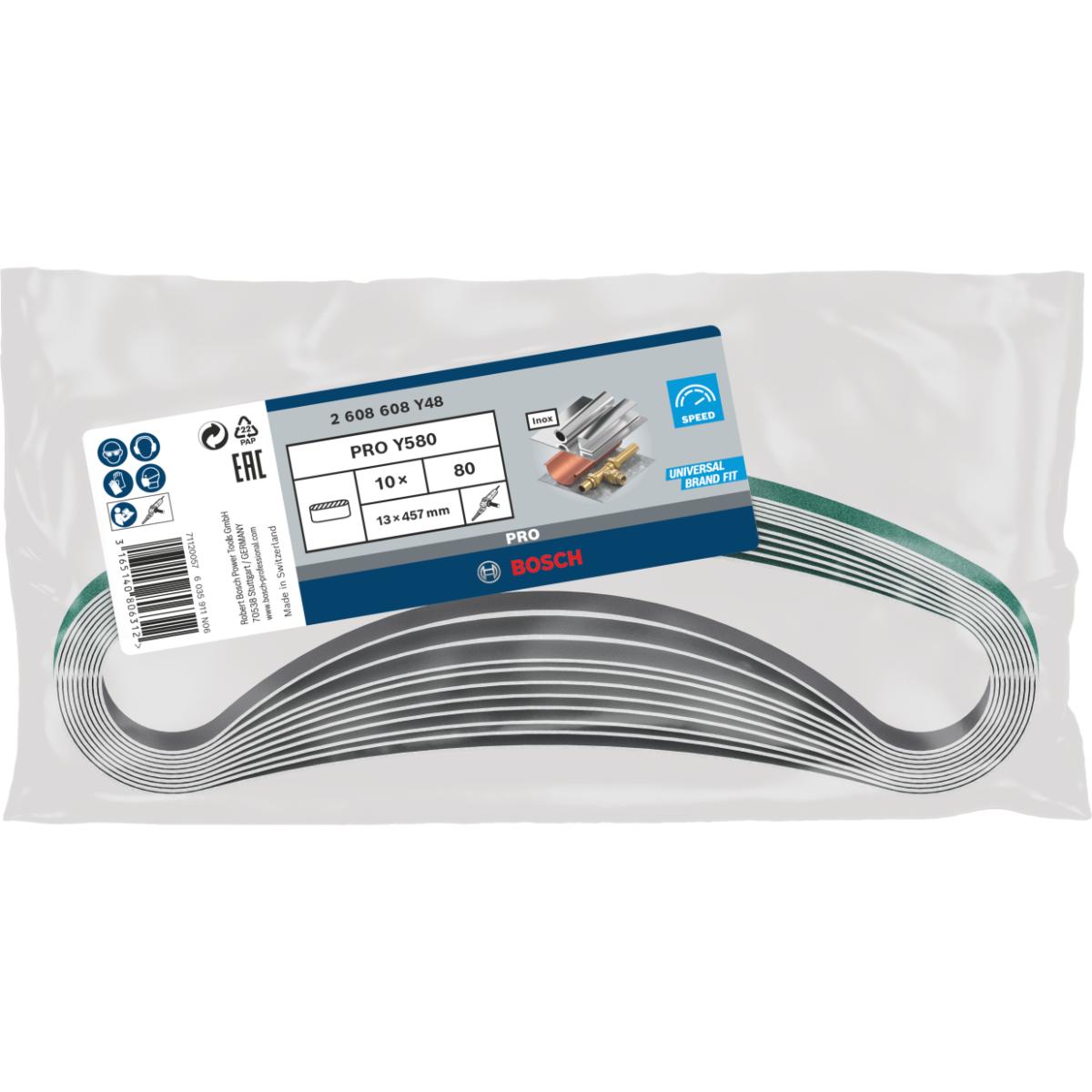 Bosch PRO Schleifband Y580 Best for Inox, 13 x 457 mm