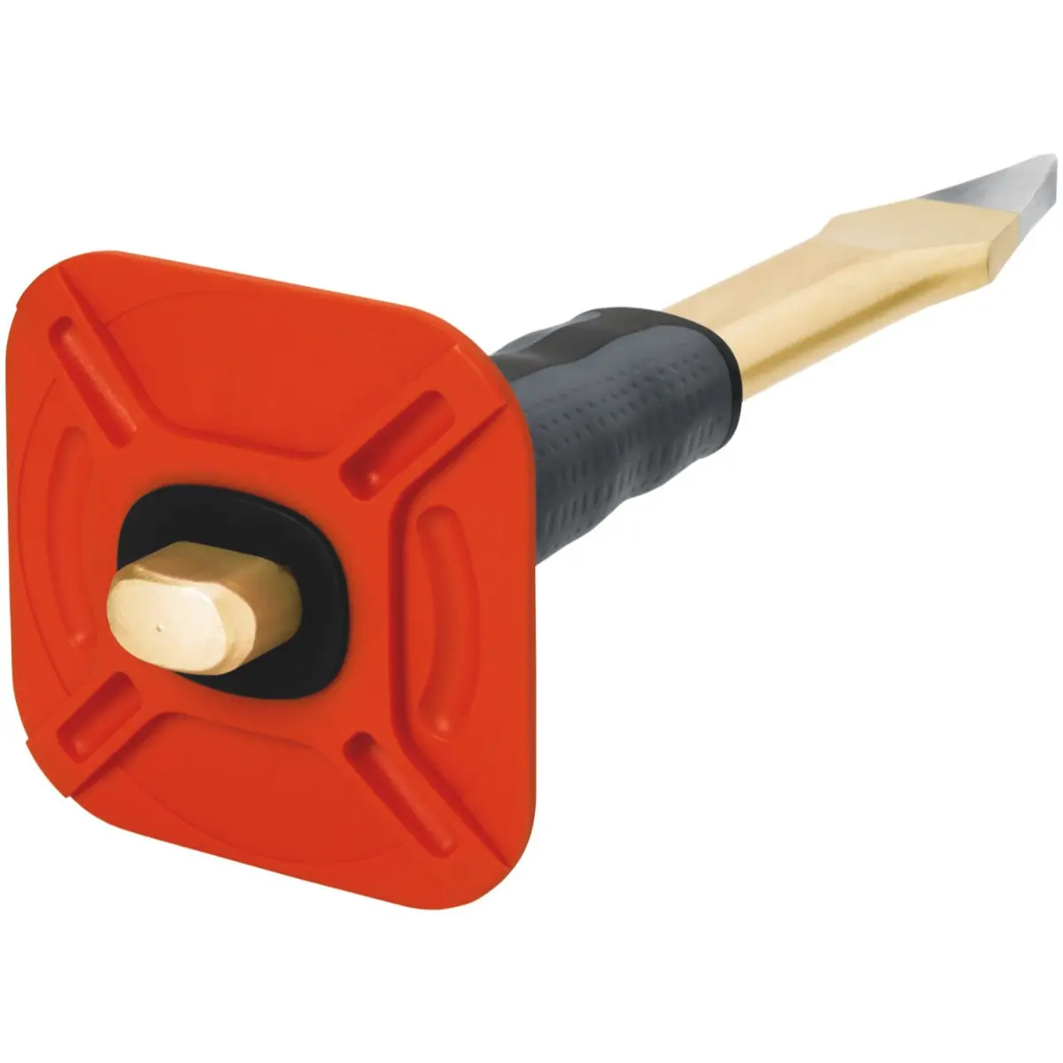 Rennsteig Kreuzmeißel mit Handschutz 9 x 300 mm, poliert