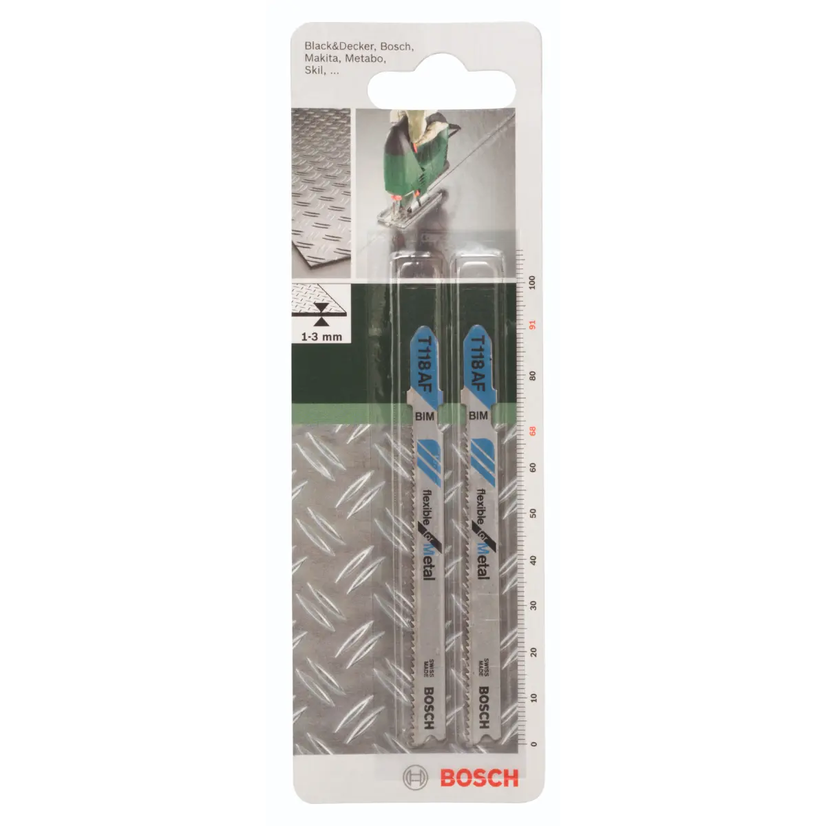 Bosch Stichsägeblatt Bimetall, T 118 AF Flexible for Metal