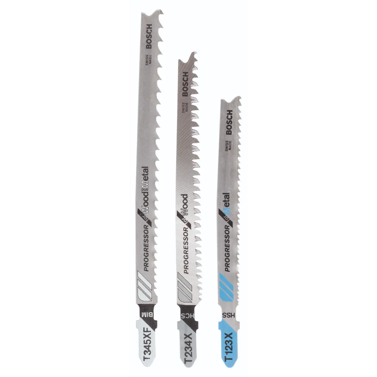 Bosch Stichsägeblatt-Set Progressor T-Schaft T 123 X, T 234 X, T 345 XF, 3-tlg.