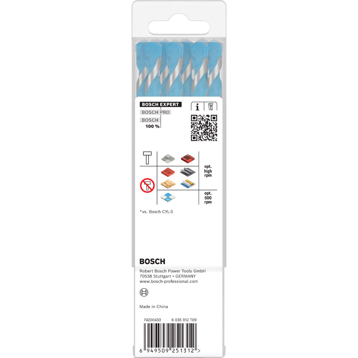 Bosch EXPERT HEX-9 Multi Construction Bohrer, 8 x 90 x 150 mm, 10-Stück