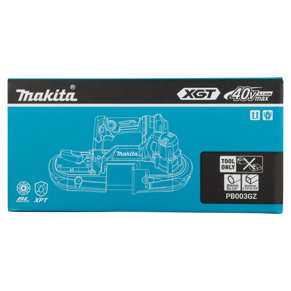 Makita Akku-Bandsäge 40V max. 0-3,2 m/s 66 mm