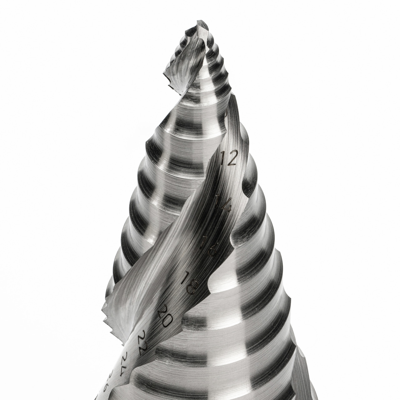 RUKO ULTIMATECUT Stufenbohrer mit FLOWSTEP® Spitze, HSS-Co 5, 3-Flächenschaft